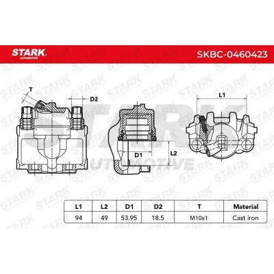 Brake Caliper Stark SKBC-0460423 SKBC-0460423 - photo 3