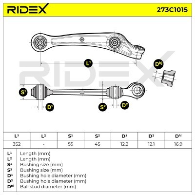 Control Arm RIDEX 273C1015 273C1015 - photo 5