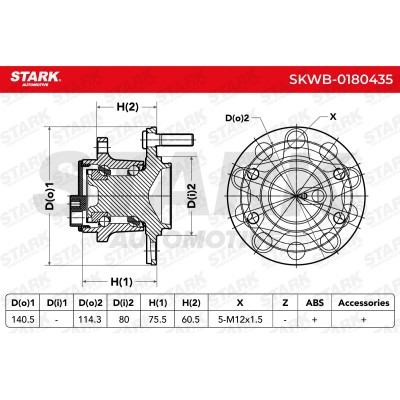 Wheel Bearing Stark SKWB-0180435 SKWB-0180435 - photo 2