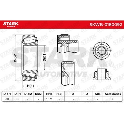 Wheel Bearing Stark SKWB-0180092 SKWB-0180092 - photo 2