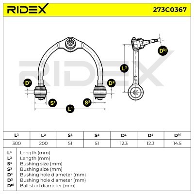 Control Arm RIDEX 273C0367 273C0367 - photo 5