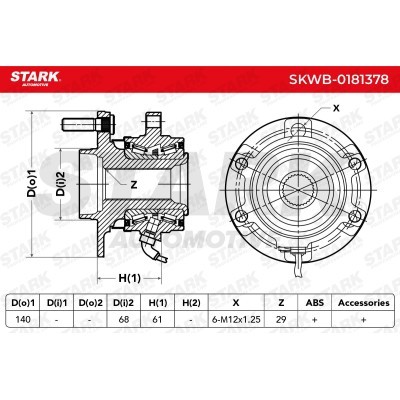 Wheel Bearing Stark SKWB-0181378 SKWB-0181378 - photo 3