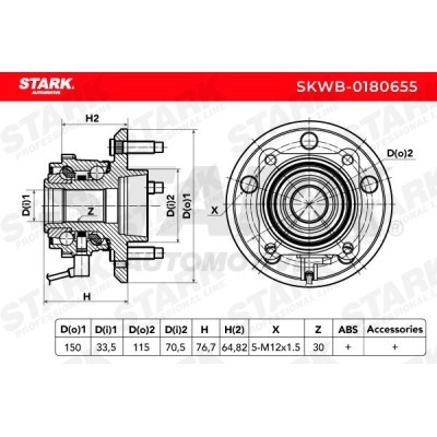 Wheel Bearing Stark SKWB-0180655 SKWB-0180655 - photo 4