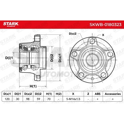 Wheel Bearing Stark SKWB-0180323 SKWB-0180323 - photo 3