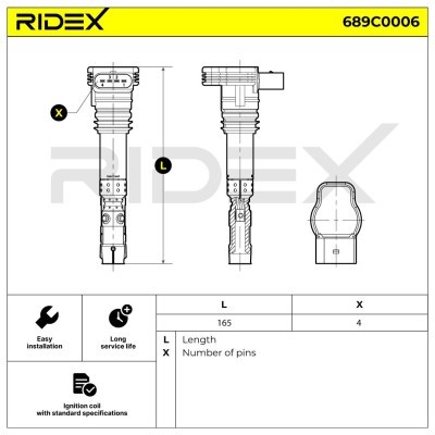 Ignition Coil RIDEX 689C0006 689C0006 - photo 4