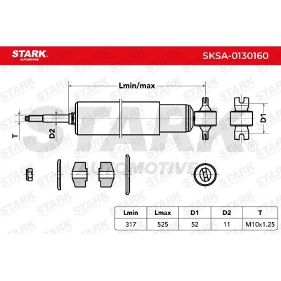 Shock Absorber Stark SKSA-0130160 SKSA-0130160 - photo 3