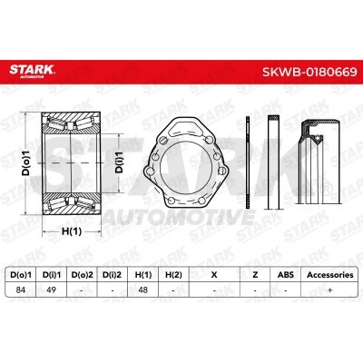 Wheel Bearing Stark SKWB-0180669 SKWB-0180669 - photo 2