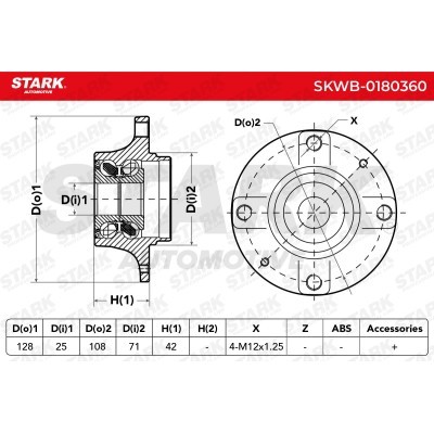 Wheel Bearing Stark SKWB-0180360 SKWB-0180360 - photo 3