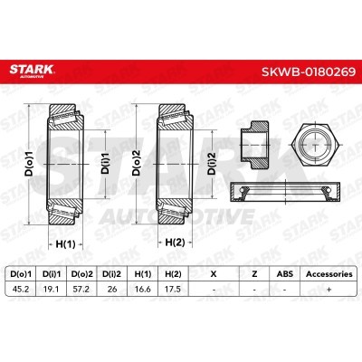 Wheel Bearing Stark SKWB-0180269 SKWB-0180269 - photo 2
