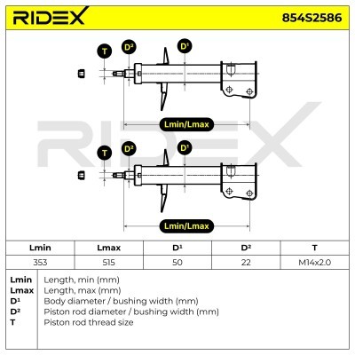 Shock Absorber RIDEX 854S2586 854S2586 - photo 7