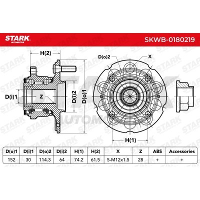 Wheel Bearing Stark SKWB-0180219 SKWB-0180219 - photo 3