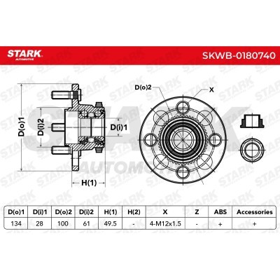 Wheel Bearing Stark SKWB-0180740 SKWB-0180740 - photo 4