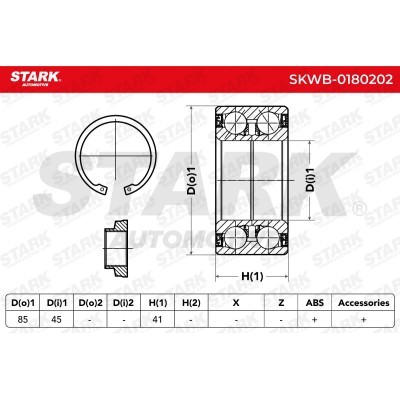 Wheel Bearing Stark SKWB-0180202 SKWB-0180202 - photo 2