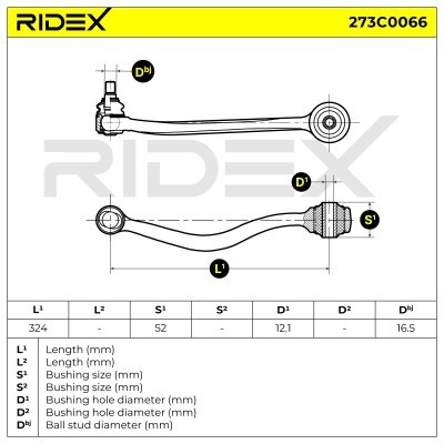 Control Arm RIDEX 273C0066 273C0066 - photo 5
