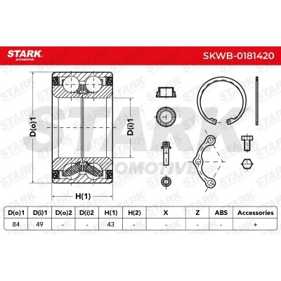 Wheel Bearing Stark SKWB-0181420 SKWB-0181420 - photo 5