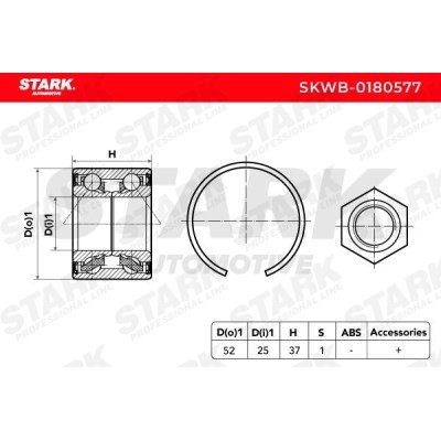 Wheel Bearing Stark SKWB-0180577 SKWB-0180577 - photo 3