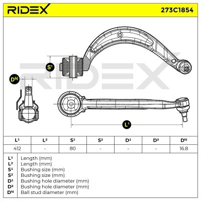 Control Arm RIDEX 273C1854 273C1854 - photo 6