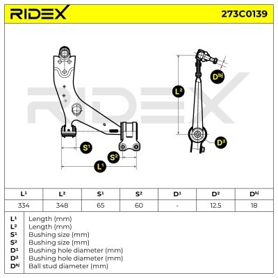 Control Arm RIDEX 273C0139 273C0139 - photo 6