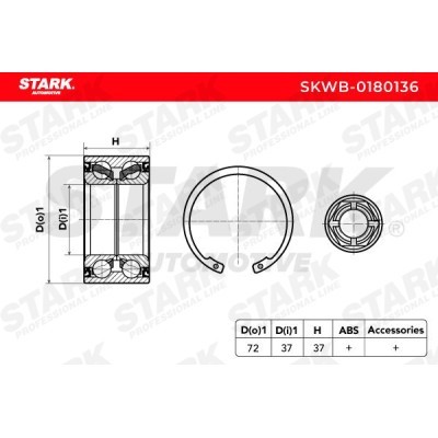 Wheel Bearing Stark SKWB-0180136 SKWB-0180136 - photo 3