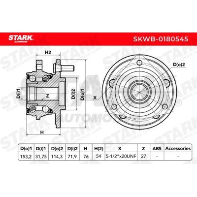 Wheel Bearing Stark SKWB-0180545 SKWB-0180545 - photo 3