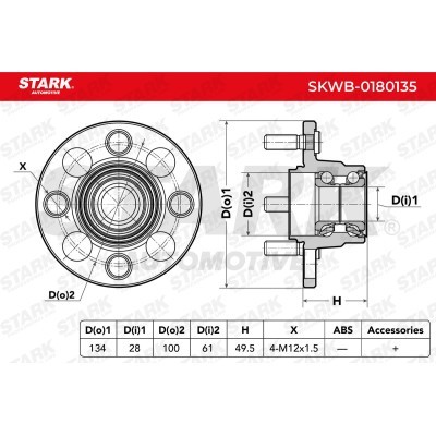 Wheel Bearing Stark SKWB-0180135 SKWB-0180135 - photo 5