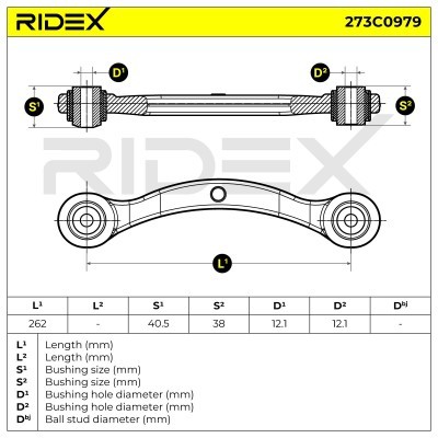 Control Arm RIDEX 273C0979 273C0979 - photo 5