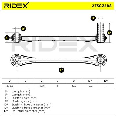 Control Arm RIDEX 273C2488 273C2488 - photo 7