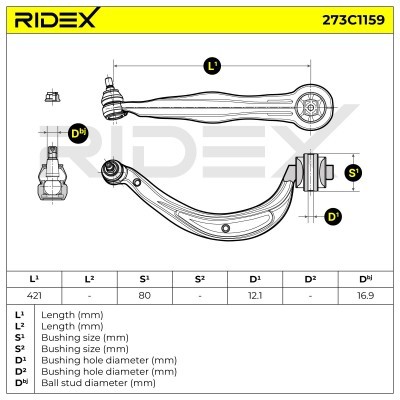 Control Arm RIDEX 273C1159 273C1159 - photo 8