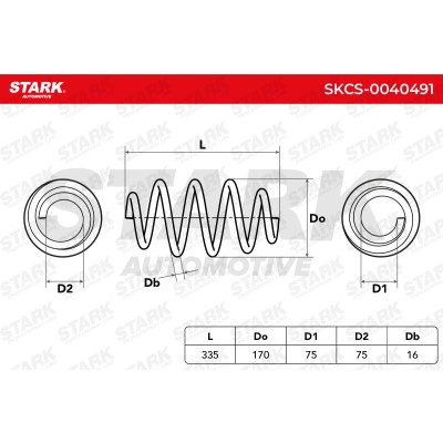 Suspension Spring Stark SKCS-0040491 SKCS-0040491 - photo 5