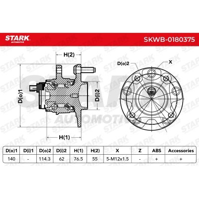Wheel Bearing Stark SKWB-0180375 SKWB-0180375 - photo 3