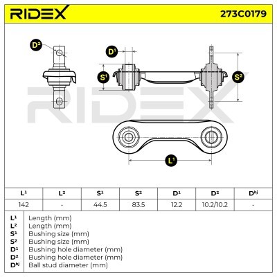 Control Arm RIDEX 273C0179 273C0179 - photo 4