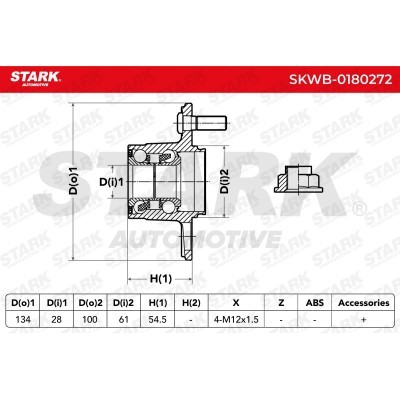 Wheel Bearing Stark SKWB-0180272 SKWB-0180272 - photo 4