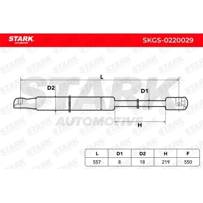 Gas Spring, boot-/cargo area Stark SKGS-0220029 SKGS-0220029 - photo 3