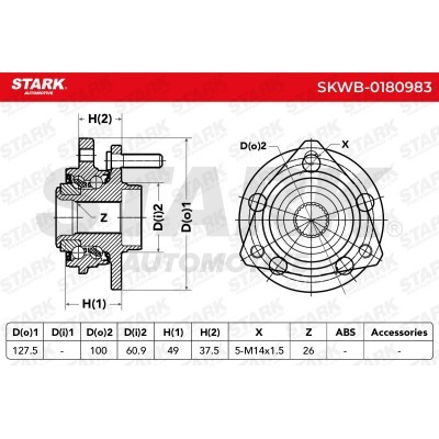 Wheel Bearing Stark SKWB-0180983 SKWB-0180983 - photo 5