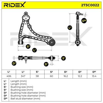 Control Arm RIDEX 273C0022 273C0022 - photo 4
