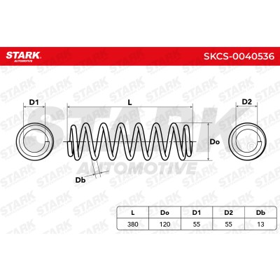 Suspension Spring Stark SKCS-0040536 SKCS-0040536 - photo 5