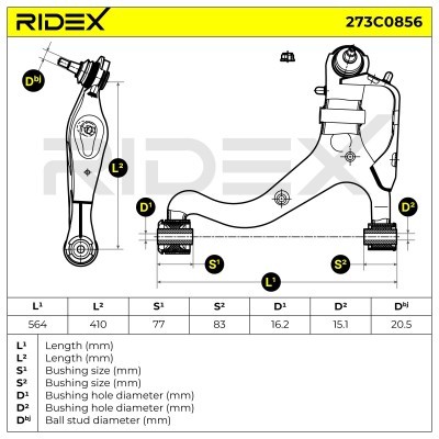 Control Arm RIDEX 273C0856 273C0856 - photo 5