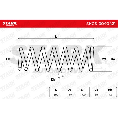 Suspension Spring Stark SKCS-0040421 SKCS-0040421 - photo 5