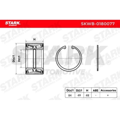 Wheel Bearing Stark SKWB-0180077 SKWB-0180077 - photo 3