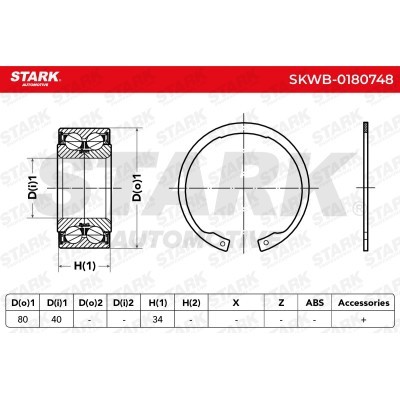 Wheel Bearing Stark SKWB-0180748 SKWB-0180748 - photo 4