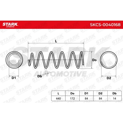 Suspension Spring Stark SKCS-0040168 SKCS-0040168 - photo 4