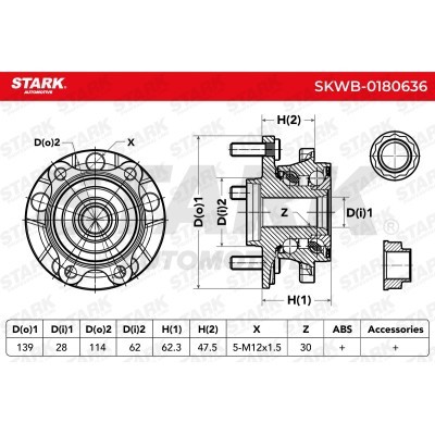 Wheel Bearing Stark SKWB-0180636 SKWB-0180636 - photo 3