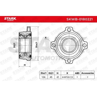 Wheel Bearing Stark SKWB-0180221 SKWB-0180221 - photo 2