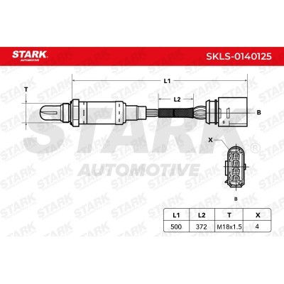 Lambda (Oxygen) Sensor Stark SKLS-0140125 SKLS-0140125 - photo 3