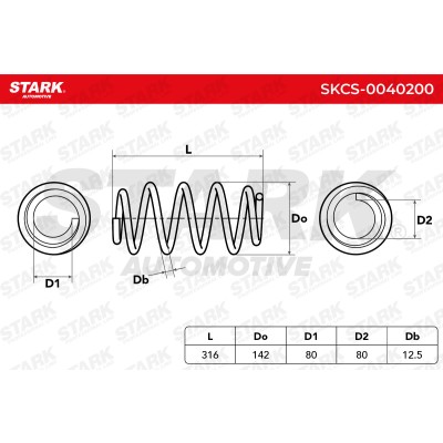 Suspension Spring Stark SKCS-0040200 SKCS-0040200 - photo 5