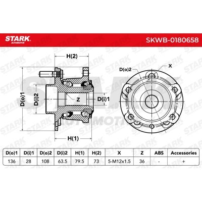 Wheel Bearing Stark SKWB-0180658 SKWB-0180658 - photo 4