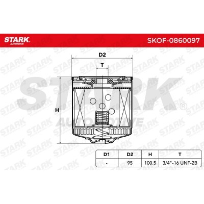 Oil Filter Stark SKOF-0860097 SKOF-0860097 - photo 4