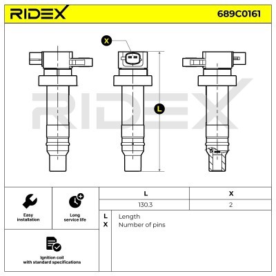 Ignition Coil RIDEX 689C0161 689C0161 - photo 4