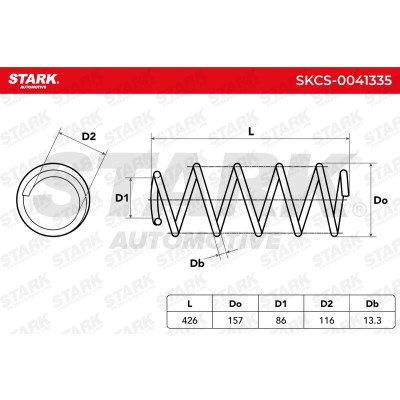 Suspension Spring Stark SKCS-0041335 SKCS-0041335 - photo 4