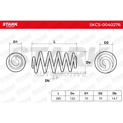 Suspension Spring Stark SKCS-0040276 SKCS-0040276 - photo 5